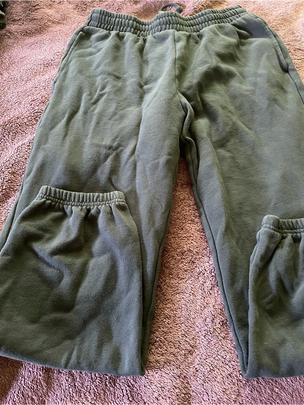 Women’s Navy Blue Fleece Jogger Pants Medium